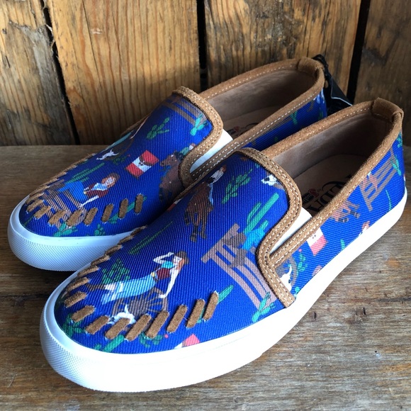 Justin Boots Shoes Reba By Justin Slip On Sneaker Alice Blue
